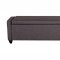 150-BR Upholstered Shelter Bed in Dark Grey Fabric by Liberty