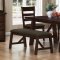 103761 Julius 6Pc Dining Set by Coaster in Rustic Walnut