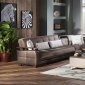 Natural Prestige Brown Sectional Sofa by Istikbal w/Options