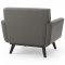 Engage Sofa in Gray Top-Grain Leather by Modway w/Options