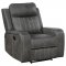 Raelynn Motion Sofa 603191 Gray Leatherette by Coaster w/Options