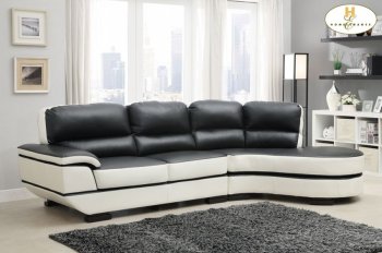 9624 Hanlon Sectional Sofa in Bonded Leather by Homelegance [HESS-9624 Hanlon]