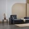 Mocca Sectional Sofa in Dupont Anthracite Fabric by Bellona