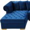 Zarah Sectional Sofa 698 in Fabric by Meridian w/Optional Tables