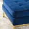 Loft Sofa in Navy Velvet Fabric by Modway w/Options