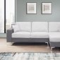 U967 Sectional Sofa in Gray & Dark Gray Suede by Global