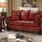 Grande Isle Sofa 8234RD in Red Fabric by Homelegance w/Options