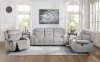 Aragon Motion Sofa & Loveseat 9519GY - Light Gray - Homelegance