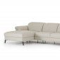 Edelweiss Sectional Sofa 018 in Light Grey Eco-Leather by VIG