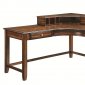 Jacqueline 800594 Corner Desk in Warm Amber by Coaster