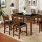 Lillian Counter Ht 2Pc Dining Set CM3154PT in Dark Oak w/Options