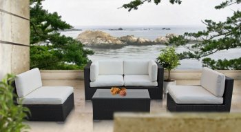 Camfora 5Pc Patio Sectional Set by Modway Choice of Color [MWOUT-Camfora]