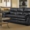 1030 Sofa in Black Bonded Leather w/Options