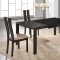 D6601DT Dining Set 5Pc in Dark Walnut w/2407DC Chairs by Global