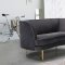 Vivian Sofa 694 in Grey Velvet Fabric by Meridian w/Options