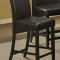 Walnut & Black Finish Dinette w/Enclosed Door Storage Table