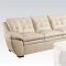 51015 Devyn Sofa in Pearl Bonded Leather Match by Acme