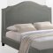 Charlotte Oueen Bed in Gray Fabric by Modway