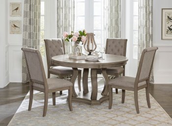 Vermillion 5Pc Dining Set 5442-54 in Bisque by Homelegance [HEDS-5442-54-Vermillion]