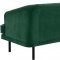 Rory Sofa 689 in Green Velvet Fabric by Meridian w/Options