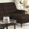 Natalia Sectional Sofa 503778 in Black Fabric by Coaster