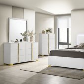 Marceline Bedroom Set 5Pc 222931 in White by Coaster