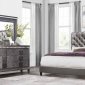 8819 Bedroom 5Pc Set by Global w/Pisa Grey Casegoods