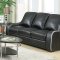 504221 Myles Sofa in Black Bonded Leather by Coaster w/Options