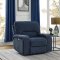 Dundee Power Sofa 603364PP in Navy Blue by Coaster w/Options