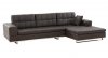 Brian Sectional Sofa in Chocolate Leather by Whiteline Imports