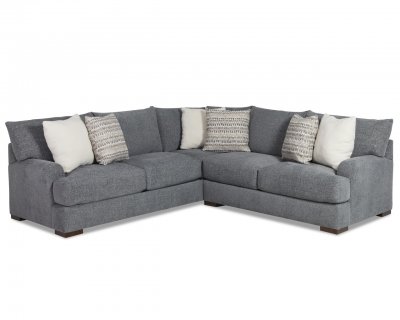 Gunner Sectional Sofa in Slate Fabric by Klaussner