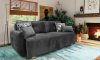 Nino Sofa Bed in Gray Fabric by ESF