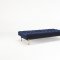 Oldschool Sofa Bed in Dark Blue w/Brass Legs by Innovation