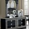 Aida Black with Silver Tone Bedroom Set by ESF