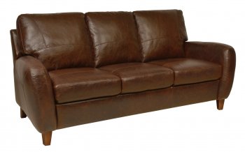 Jennifer Sofa & Loveseat Set in Antique Tan Full Leather [LKS-Jennifer-155 Antique Tan]