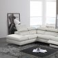 Maine Power Motion Sectional Sofa Light Grey Eco-Leather by VIG