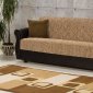 Legend Brown Chenille Modern Sofa Bed w/Optional Items