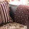 Quirino Sofa SM6415 Sofa in Burgundy & Dark Brown w/Options