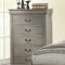 Louis Philippe III 5Pc Bedroom Set 24360 in Antique Gray by Acme