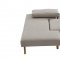 Smart Sofa Bed Convertible in Light Grey Fabric by ESF