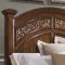 Weathered Bark Finish Classic Arched Bed w/Optional Case Goods