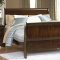 Distressed Cherry Classic Sleigh Bed w/Optional Case Pieces