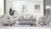 Natalia Sofa & Loveseat Set in Light Gray Fabric w/Options