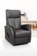 113R Power Lift Chair in Black Bonded Leather by American Eagle