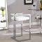 Ezra Counter Stool 910 Set of 2 White Faux Leather by Meridian