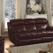 Spruce Power Motion Sofa 8399 in Brown Leather by Homelegance