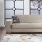 Kobe Santa Glory Cream Sofa Bed in PU by Istikbal w/Options