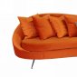 Saline Sofa & Accent Chair in Pumpkin Velvet by VIG w/Options