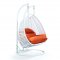 Wicker Hanging Double Egg Swing Chair ESCW-57OR by LeisureMod