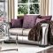 Benigno Sofa SM6412 in Pewter/Purple Leatherette w/Options